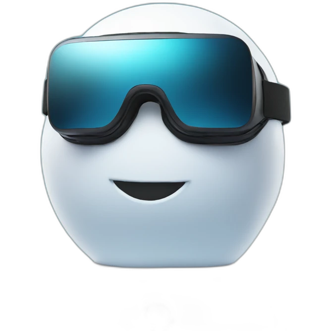 snowman in vr headset emoji