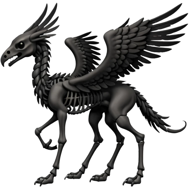 Thestral with 4 legs emoji