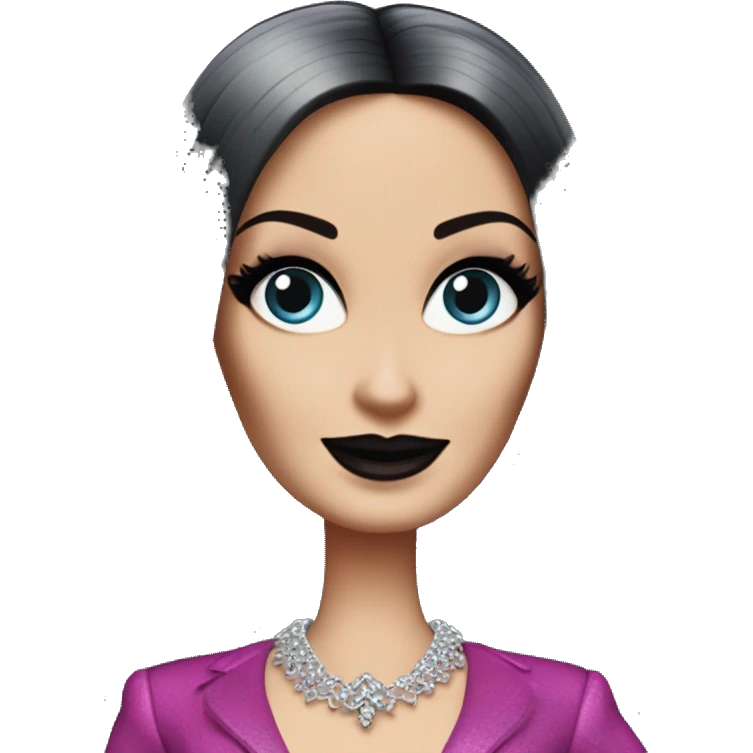 Palm Beach Breeze Barbie, Morticia Addams emoji