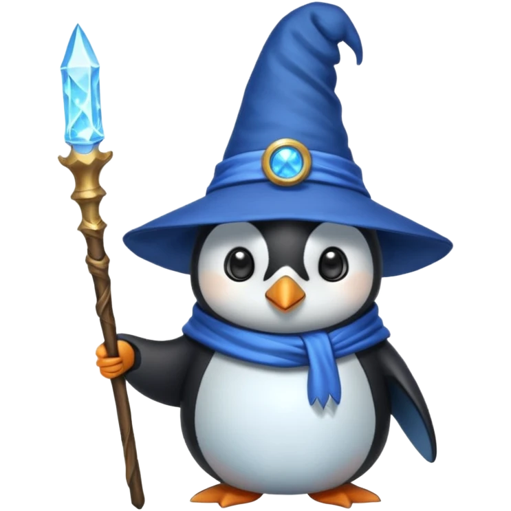 Penguin Wizard emoji