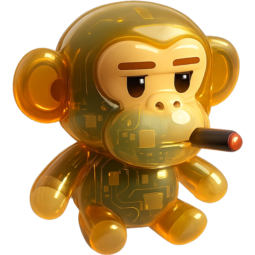 monkey with cigar emoji