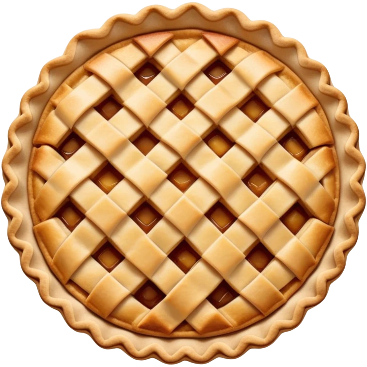 apple pie with lattice crust emoji