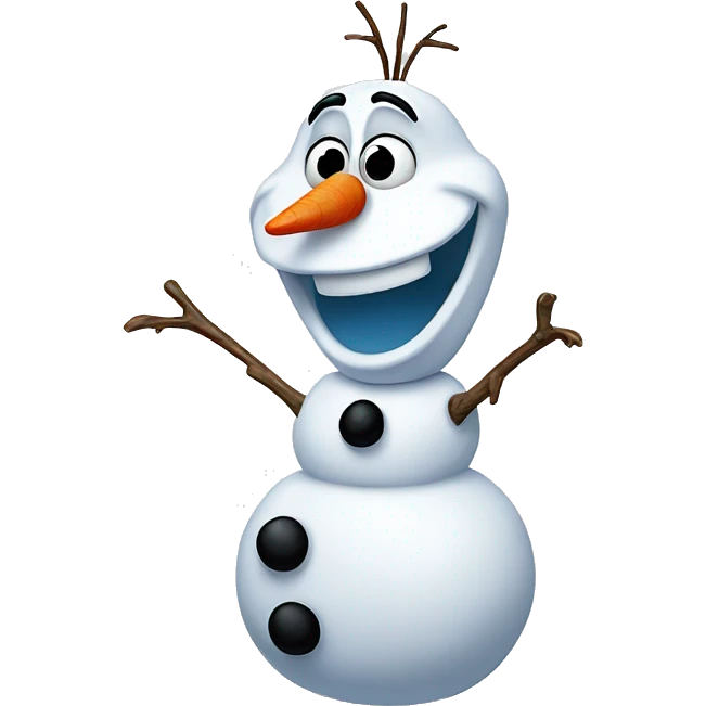 Olaf the snowman emoji