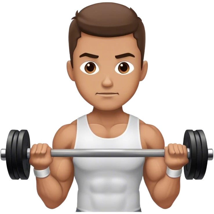 man weighted wrist curl emoji