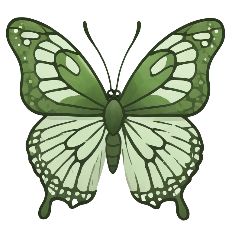 Monarch butterfly emoji