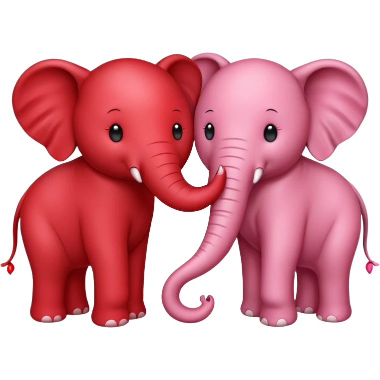 Make a yin yang strawberry elephant emoji