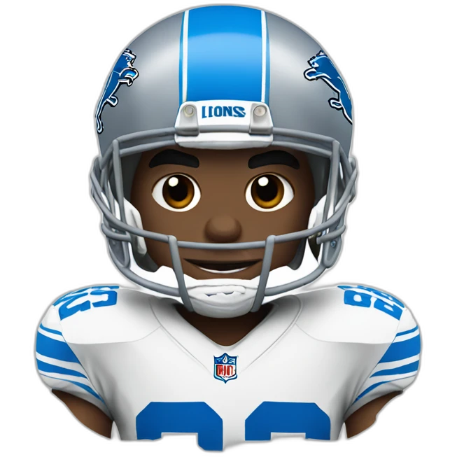 detroit lions football player emoji
