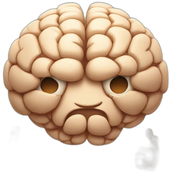 muscular brain only his arms emoji