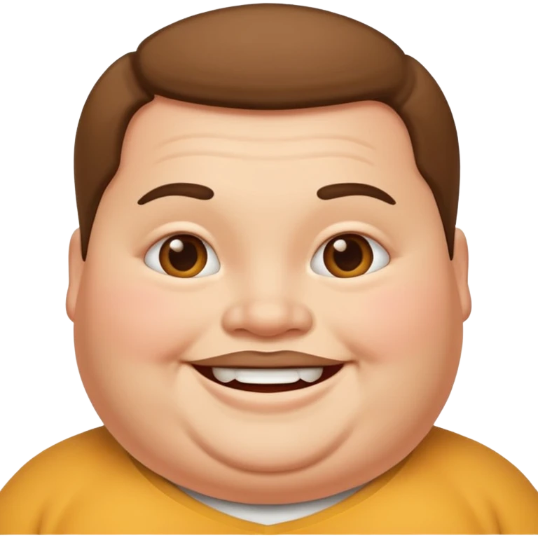 Fat person emoji