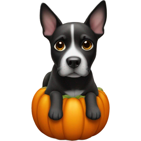 Dog in a pumpkin  emoji