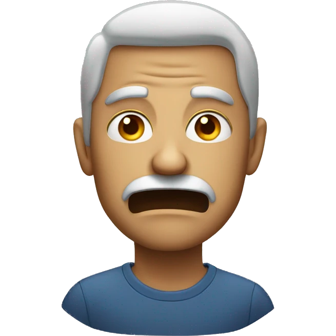 Man stares at you angrily. emoji