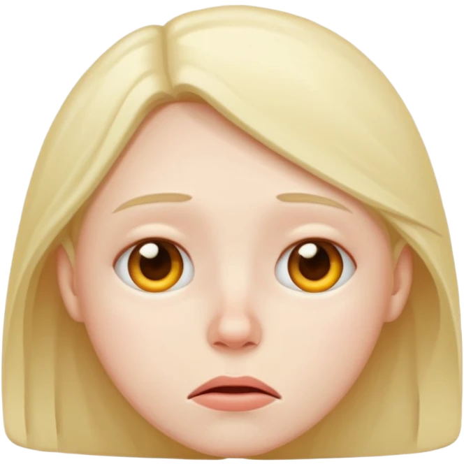 Tired whatever face  emoji