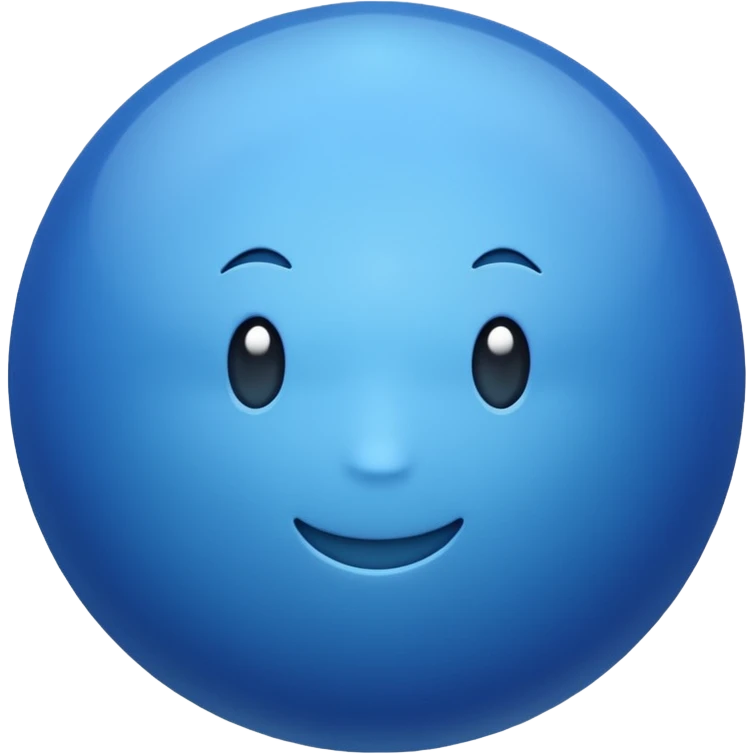 Blue cool  emoji