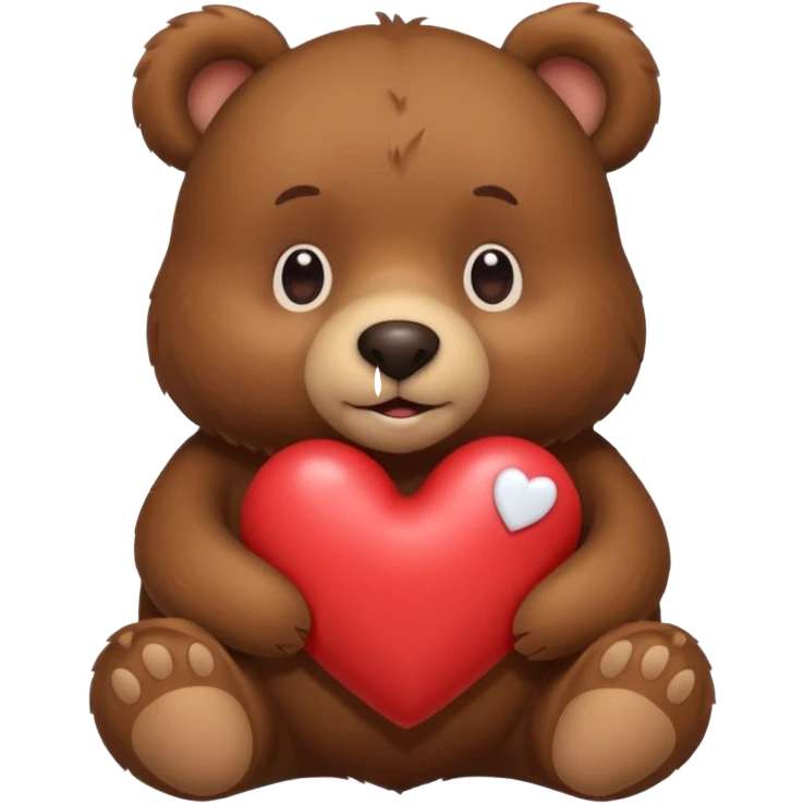 Ours qui tien un cœur  emoji