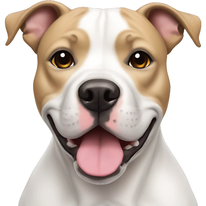 white staffordshire bull terrier emoji