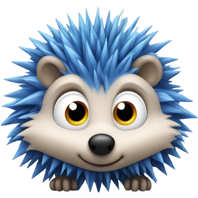 Blue hedgehog emoji