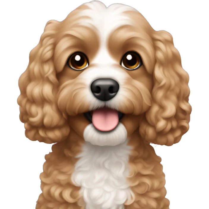 Light brown Cavapoochon  emoji
