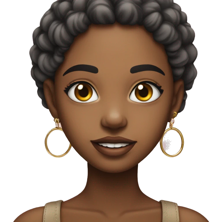 menina loira com piercing no nariz emoji