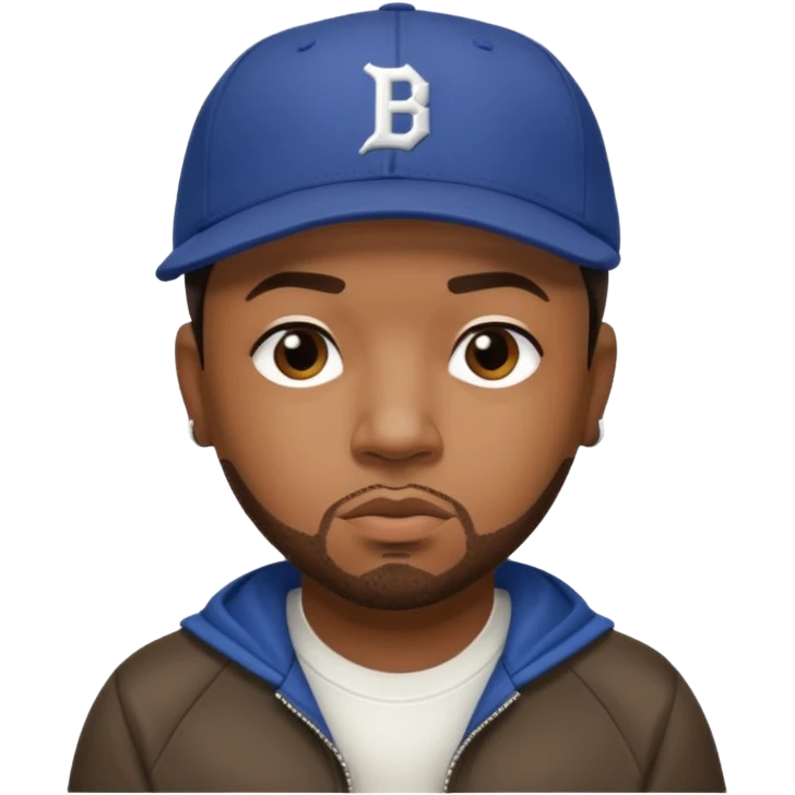 Timbaland with dark brown hair emoji