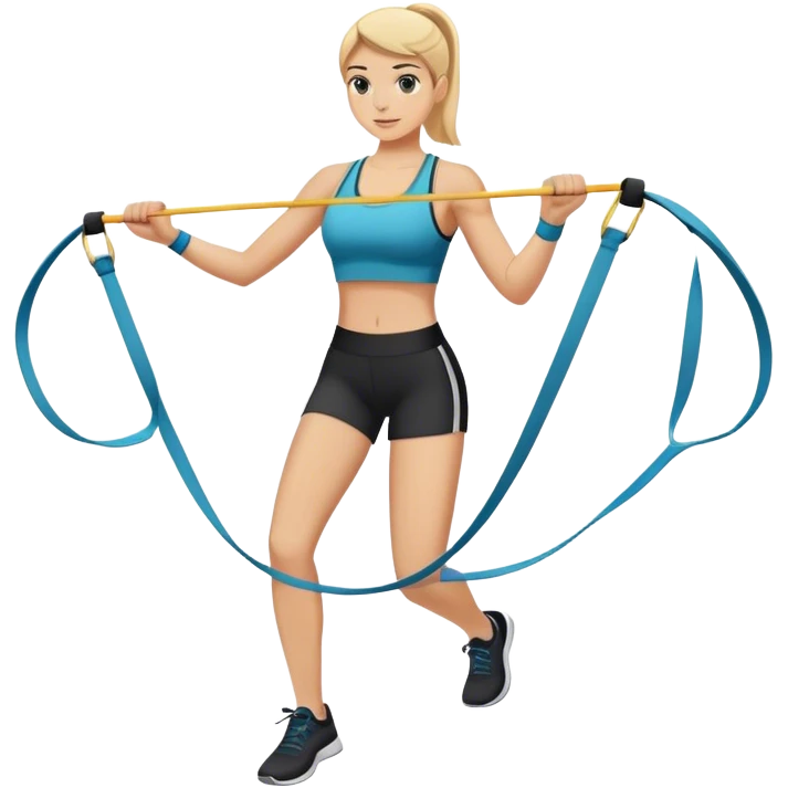 resistance band exercise emoji