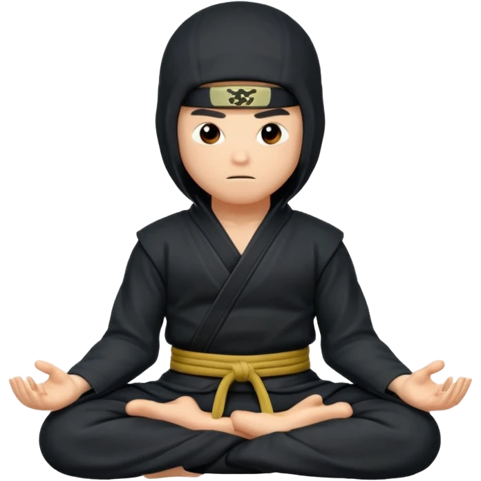 ninja meditating emoji