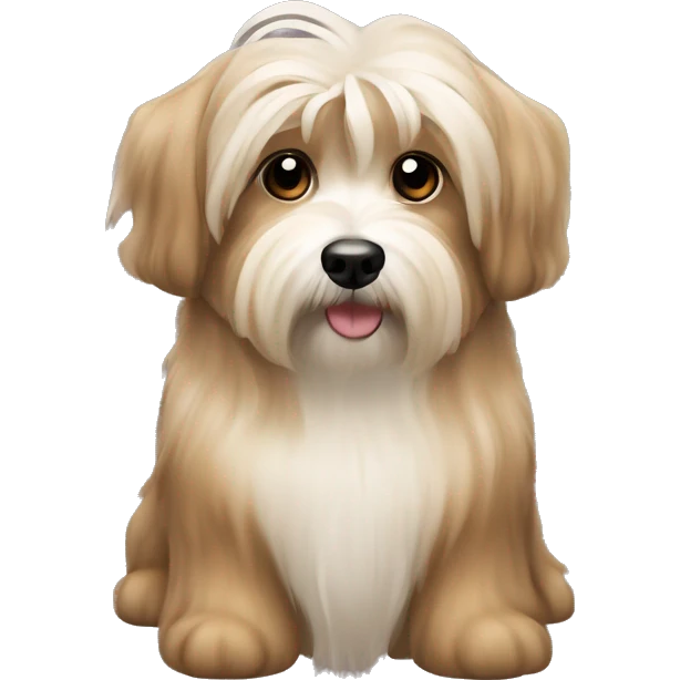 Tan havanese dog emoji