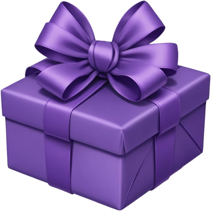 purple gift emoji