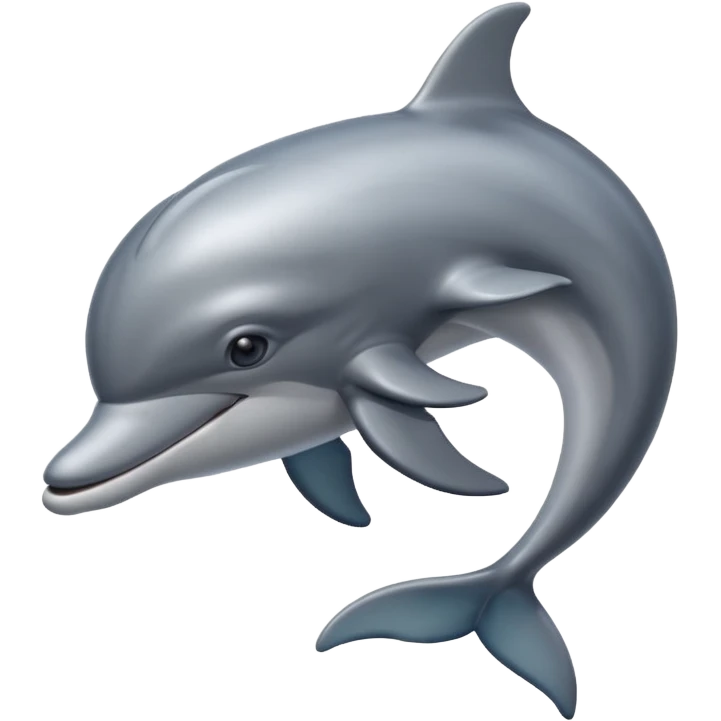 High resolution of dolphin emoji