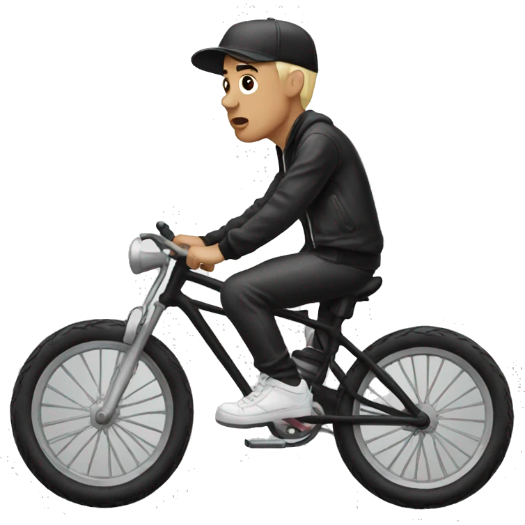 Eminem riding a bike emoji