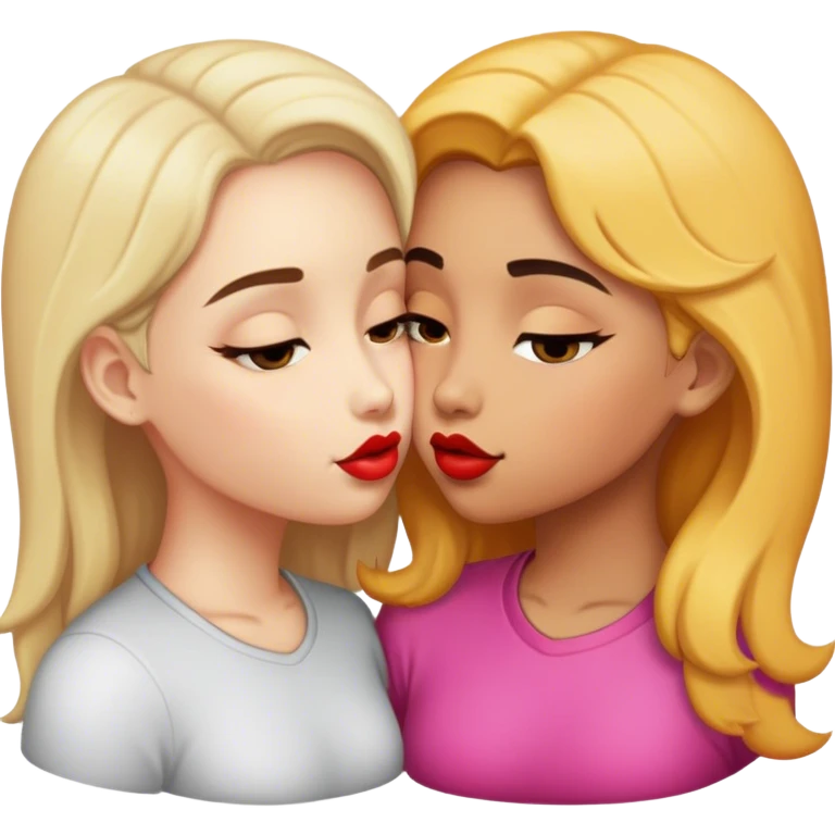 Girls kissing  emoji