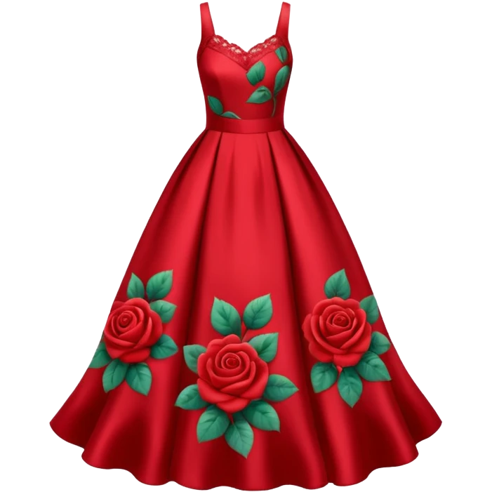 red rose dress no body emoji