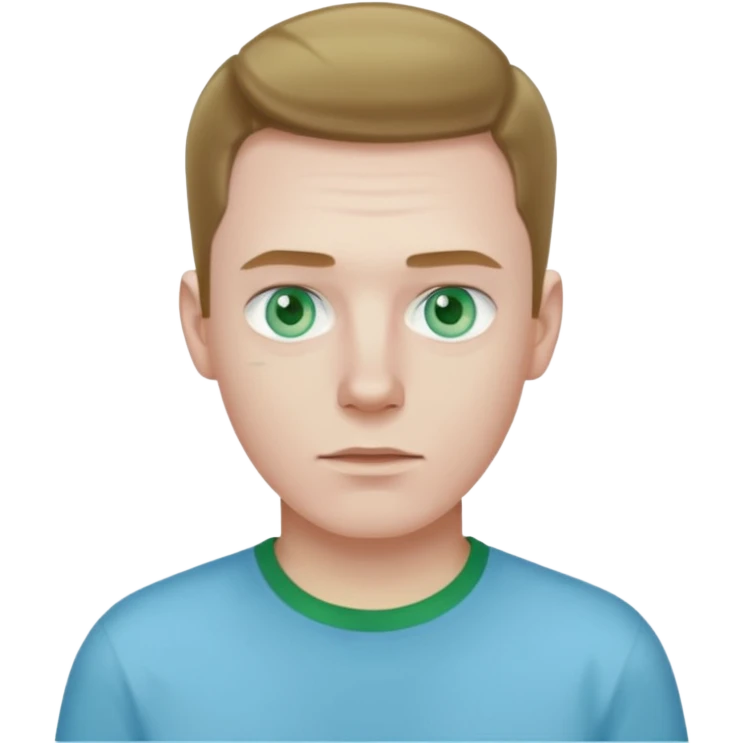 ice man with green shirt emoji