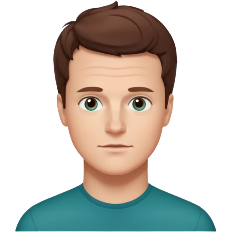 Jonathan Groff with teal eyes emoji