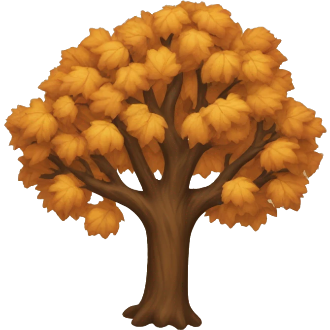 Fall tree emoji
