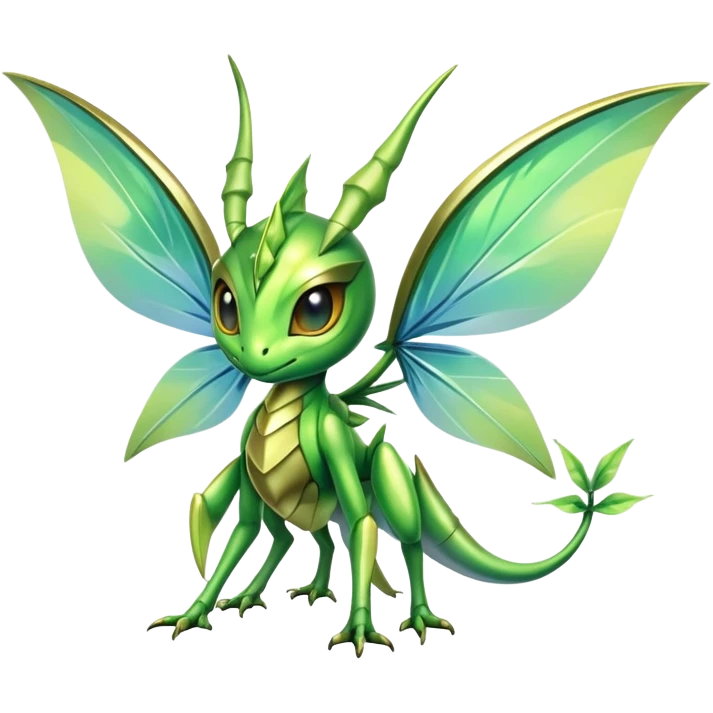 Shiny Exotic Bayleaf-Celebi-Scyther-Hybrid-Creature emoji