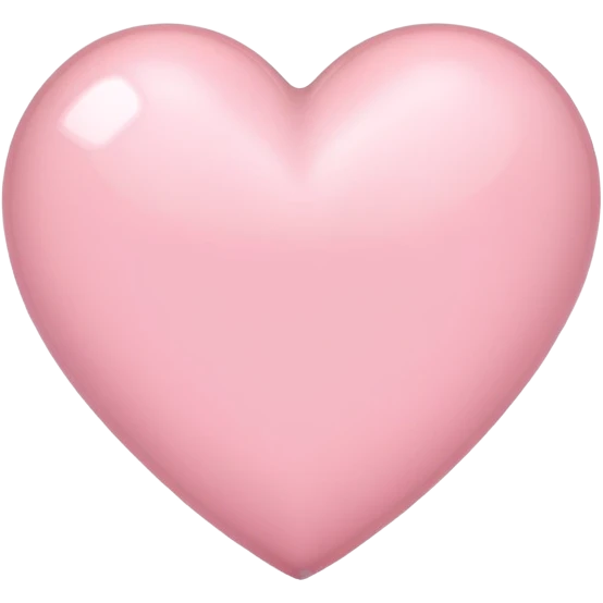 Light pink heart emoji