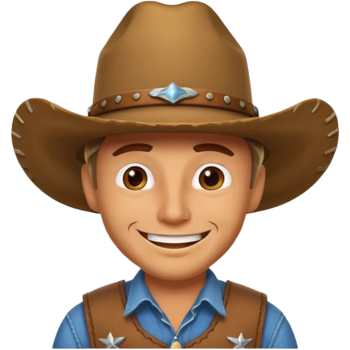 Drunk cowboy emoji