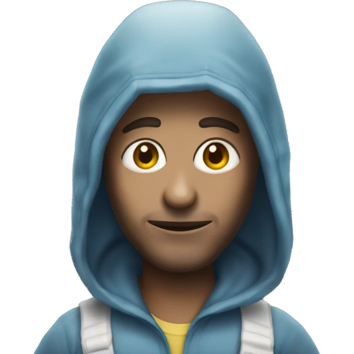 Un pero disfrazado de alien emoji