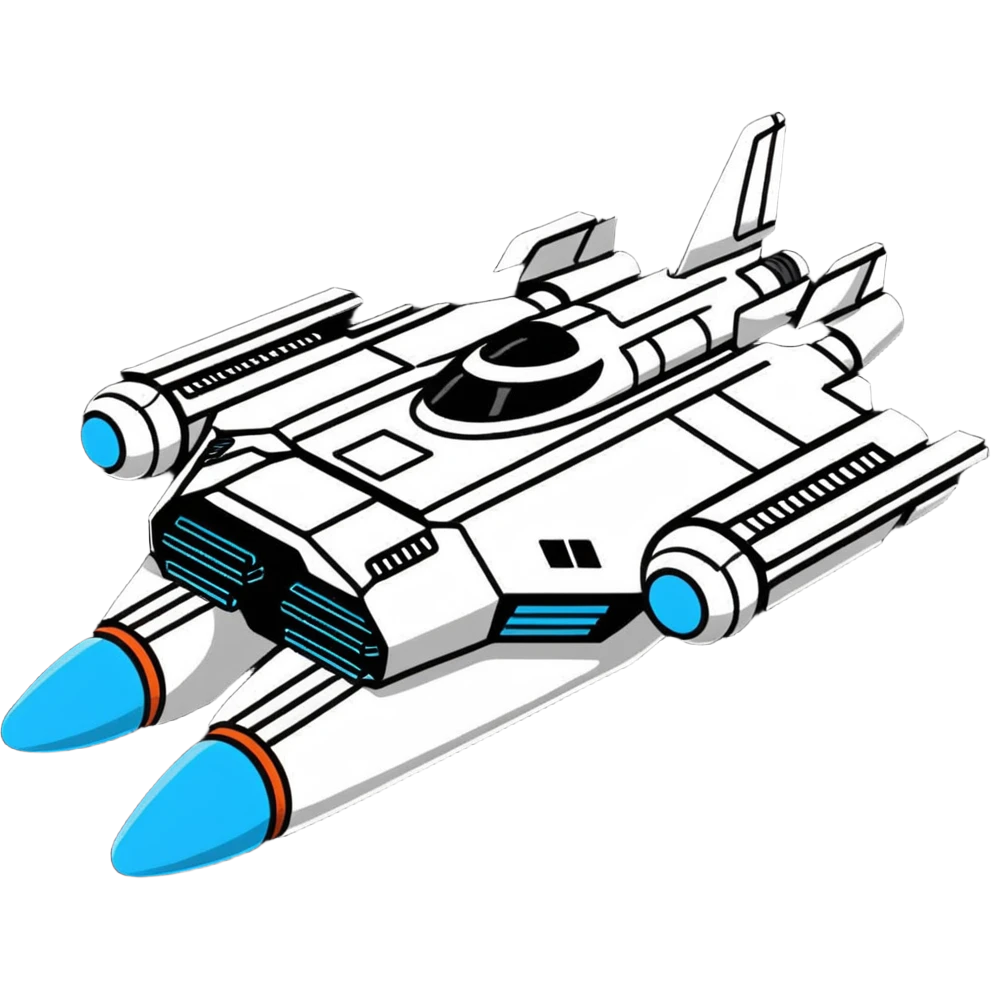 Interstellar carrier ship with fighter bays emoji