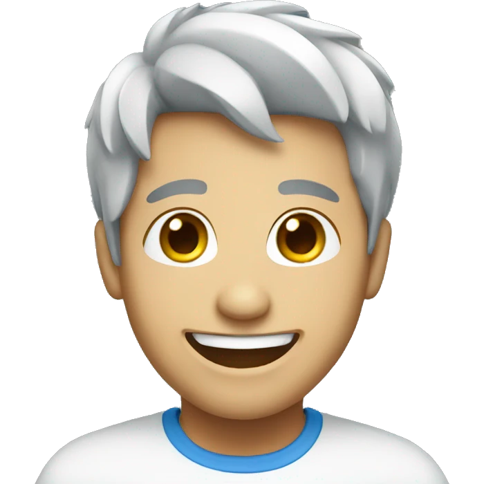blue smiled smile emoji