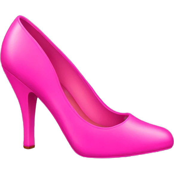 Hot pink shoes emoji