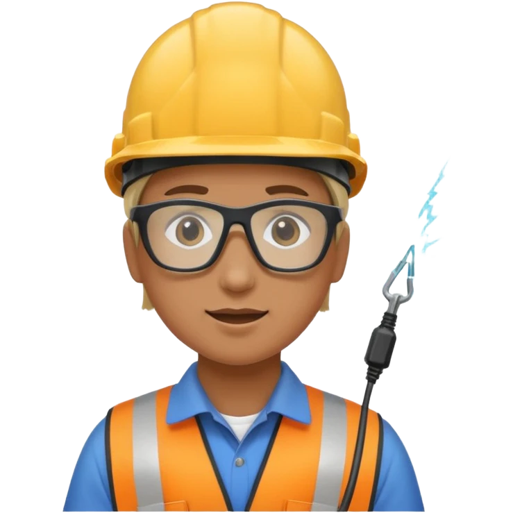 Electricity power employer at work emoji