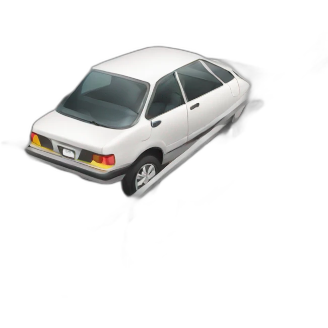 Car driving on top of stairs emoji