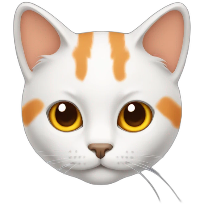 Cat naranja con blanco emoji