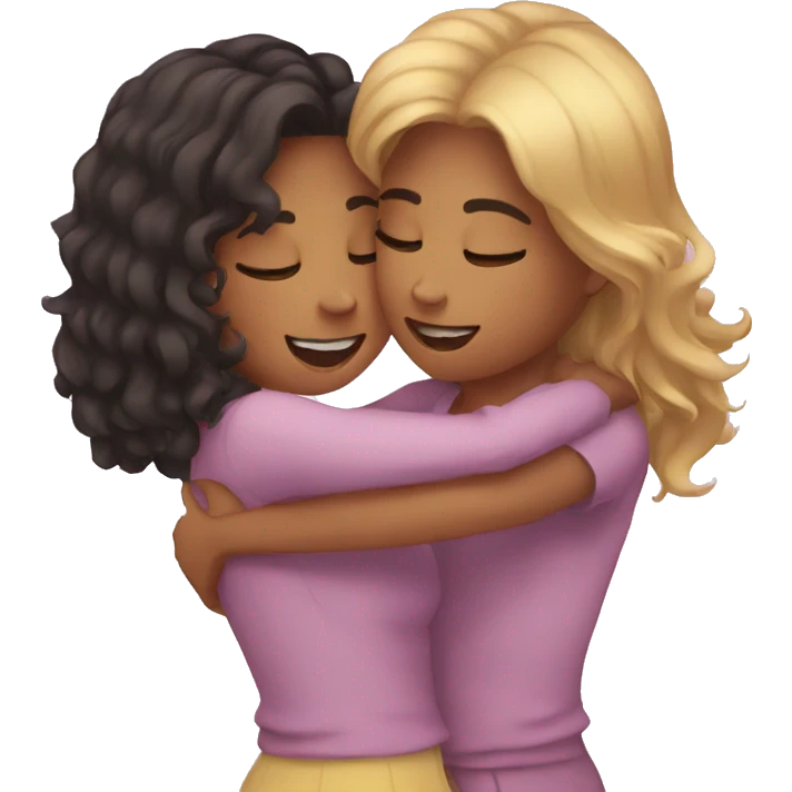 Sister hug emoji