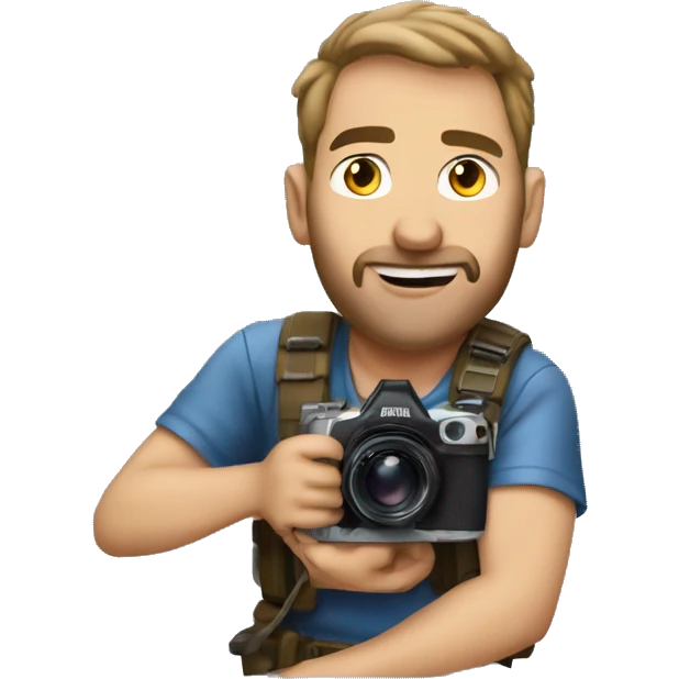 I need an brutal cameraman movie crew guy with a camera emoji