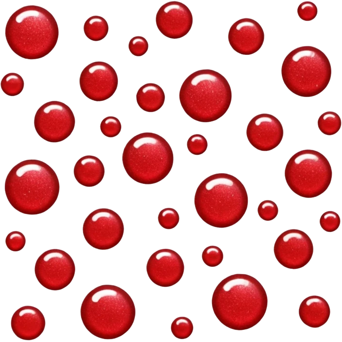 red glitter ping emoji