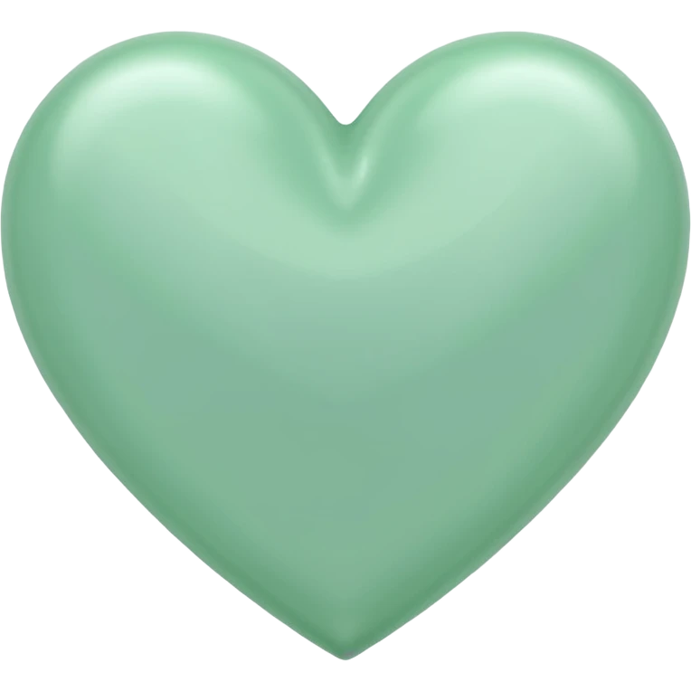 Pastel green heart emoji