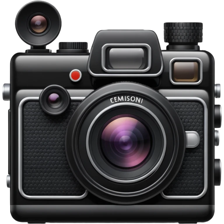 black camera from the 80's  emoji