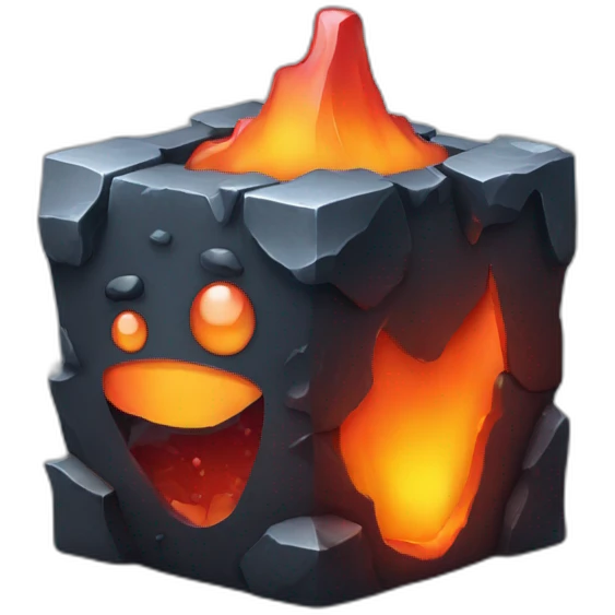 Lava cube cold emoji